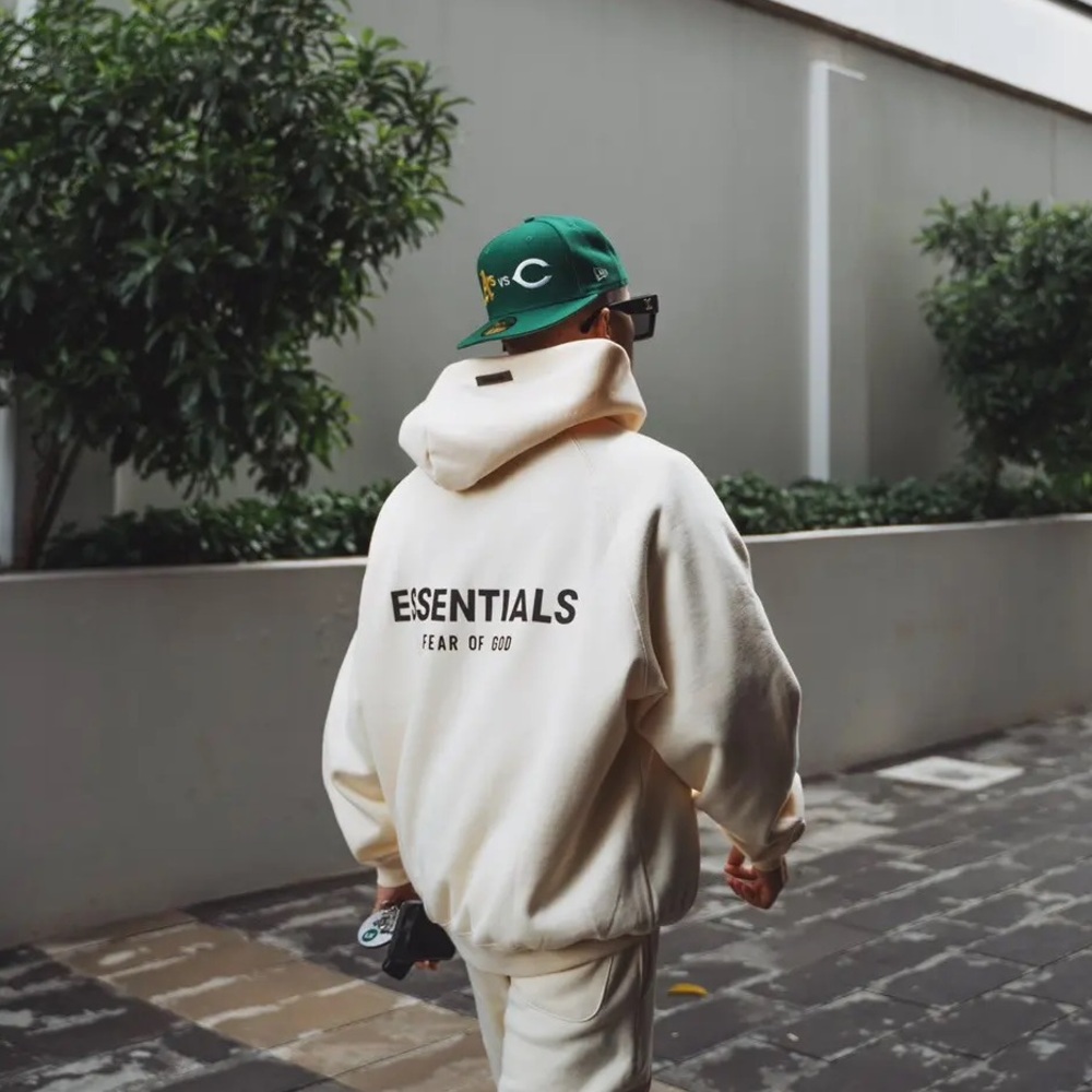 Essentials Fear of God Cream Hoodie